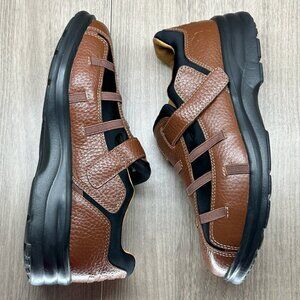 DR. COMFORT Shoes Womens 7.5 W Betty Therapeutic Diabetic Walking Leather Brown